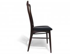 Koefoeds Hornslet Six 6 Niels Koefoed for Koefoeds Hornslet Sculptural Rosewood Dining Chairs - 3989090
