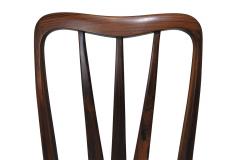 Koefoeds Hornslet Six 6 Niels Koefoed for Koefoeds Hornslet Sculptural Rosewood Dining Chairs - 3989095