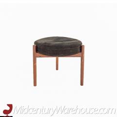 Kofod Style Hugo Frandsen Mid Century Round Danish Teak Stool - 2578485