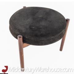 Kofod Style Hugo Frandsen Mid Century Round Danish Teak Stool - 2578490