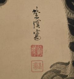 Kokuho Shimei 19th Century Japanese Tiger Painting Pair by Kokuho Shimei 1789 1859  - 4704629