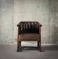 Koloman Moser Koloman Moser or Josef Hoffman Rare Inlaid Armchair - 526252