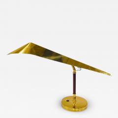 Kone Tukku Oy Finnish Design Table Lamp in Teak Brass Kone Tukku Oy Finland - 3946054