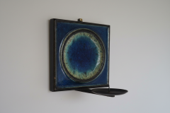 Konrad Galaaen Chamotte Wall Sconce by Konrad Galaaen Norway 1960s - 4565414