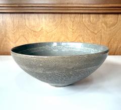 Korean Ceramic Celadon Bowl with Sanggam Slip Inlay Goryeo Dynasty - 4716116