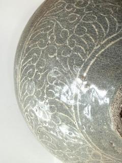 Korean Ceramic Celadon Bowl with Sanggam Slip Inlay Goryeo Dynasty - 4716117