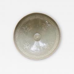 Korean Ceramic Celadon Bowl with Sanggam Slip Inlay Goryeo Dynasty - 4716246