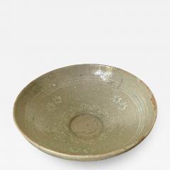 Korean Ceramic Celadon Bowl with Slip Inlay Goryeo Dynasty - 1960329