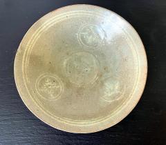 Korean Ceramic Celadon Bowl with Slip Inlay Goryeo Dynasty - 1956725