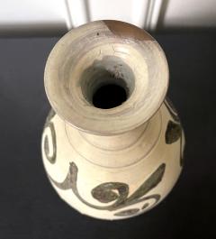 Korean Glazed Ceramic Vase Buncheong Ware Early Joseon Dynasty - 2855966