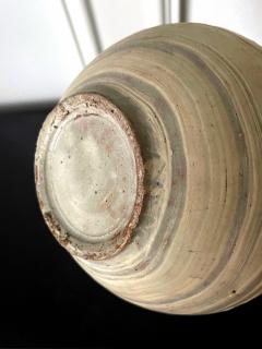 Korean Glazed Ceramic Vase Buncheong Ware Early Joseon Dynasty - 2855973