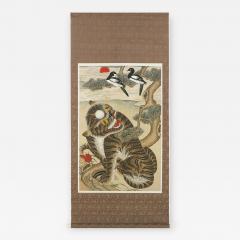 Korean Jakhodo Minhwa Folk Scroll Painting - 1861175