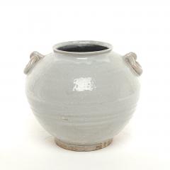 Korean Pale Celadon Jar with Two Lug Handles 19th Century - 2827520