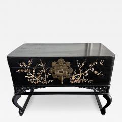 Korean Wedding Box on Stand Lacquer with MOP Inlays - 3976729