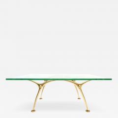 Kouloufi A Brass Based Glass Topped Cocktail Table by Kouloufi - 265905