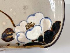 Kozan Makuzu Japanese Ceramic Dish Makuzu Kozan with Original Inscribed Box - 4427968