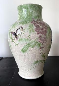 Kozan Makuzu Large Japanese Ceramic Vase by Makuzu Kozan Meiji Period - 2182552
