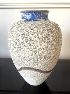 Kozan Makuzu Large Japanese Ceramic Vase by Makuzu Kozan Meiji Period - 3036009