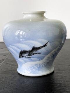 Kozan Makuzu Two Japanese Ceramic Vases Makuzu Kozan Meiji Period Priced for One - 2071312
