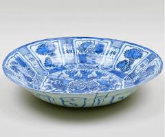 Kraak Blue and White Large Porcelain Charger 20 5 Wan Li Reign circa 1610 - 3860791