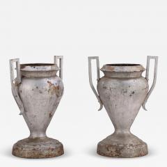 Kramer Brothers Rare 36 pair of Art Deco cast iron garden urns by Kramer Brothers C 1920  - 4234934