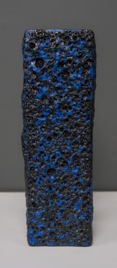 Kreutz Keramik Set 1970s Kreutz Keramic Blue Fat Lava Vases W Germany - 2430673