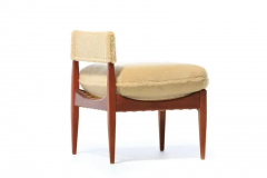Kristian Solmer Vedel Danish Modern Pair of Kristian Vedel Style Lounge Chairs in Palomino Shearling - 3069944