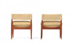 Kristian Solmer Vedel Danish Modern Pair of Kristian Vedel Style Lounge Chairs in Palomino Shearling - 3069999
