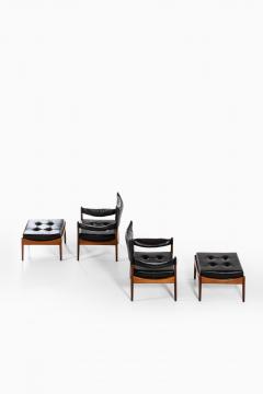 Kristian Solmer Vedel Easy Chairs with Stools Model Modus Produced by S ren Willadsen M belfabrik - 1951714