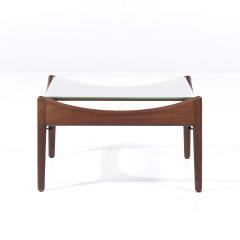 Kristian Solmer Vedel Kristian Solmer Vedel Modus Mid Century Rosewood and Glass Side Table - 3839588