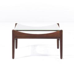 Kristian Solmer Vedel Kristian Solmer Vedel Modus Mid Century Rosewood and Glass Side Table - 3839591