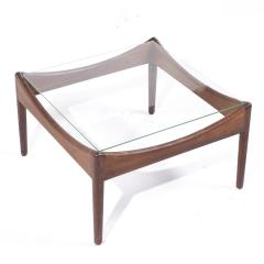 Kristian Solmer Vedel Kristian Solmer Vedel Modus Mid Century Rosewood and Glass Side Table - 3839593