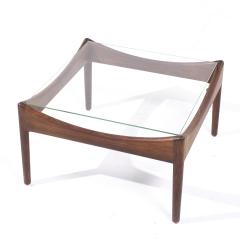 Kristian Solmer Vedel Kristian Solmer Vedel Modus Mid Century Rosewood and Glass Side Table - 3839594