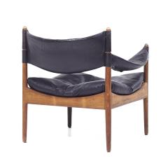 Kristian Solmer Vedel Kristian Vedel for Willadsen Modus MCM Danish Rosewood Leather Lounge Chairs - 3824179