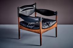 Kristian Solmer Vedel Pair of Modus Lounge Chairs in Rosewood by Kristian Solmer Vedel  - 4637643