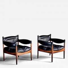 Kristian Solmer Vedel Pair of Modus Lounge Chairs in Rosewood by Kristian Solmer Vedel  - 4639218