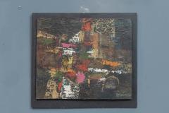 Kristine Mariano Abstract Oil on Board Painting - 3381354