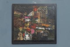 Kristine Mariano Abstract Oil on Board Painting - 3381356