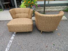 Kroehler Mfg Co Fabulous Pair of Kroehler 1950s Swivel Lounge Chairs Mid Century Modern - 1360787