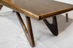 Kroehler Mfg Co Persall Style Boomerang Leg Coffee Table or Bench - 2556983