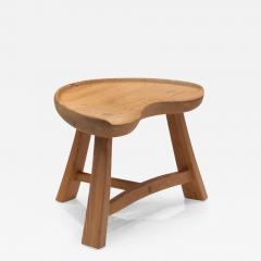 Krogen s M bler Krogen s M bler Three Legged Sculpted Pine Stool Norway 1960s - 3459203