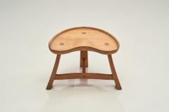 Krogen s M bler Krogen s M bler Three Legged Sculpted Pine Stools Norway 1960s - 3429689