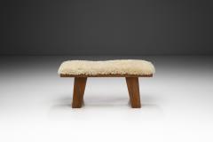 Krogen s M bler Pinewood Bench with Upholstered Seat by Krogen s Norway 1960s - 3090183