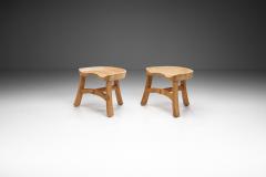 Krogen s M bler Scandinavian Pine Stools in the manner of Krogen s M bler Scandinavia ca 1960s - 3312205