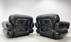 Kurt Hvitsj Pair of 1970 s Leather Lounge Chairs by Kurt Hvitsj  - 2894634