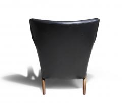 Kurt Olsen Kurt Olsen Danish Rosewood Black Leather Bear Chair - 3996681