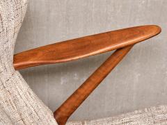 Kurt Olsen Kurt Olsen Model 221 Armchair in litis Tweed Fabric Slagelse M belfabrik 1955 - 4174103