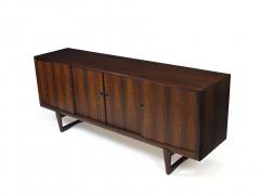 Kurt stervig Danish Rosewood Credenza with Metal Pulls - 998789