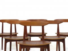 Kurt stervig Kurt Ostervig Danish Teak Dining Chairs with Wooden Seats - 1820355