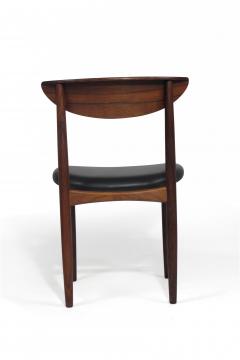 Kurt stervig Kurt Ostervig Eight 8 Kurt Ostervig Mid century Rosewood Dining Chairs in Black Leather - 1974339